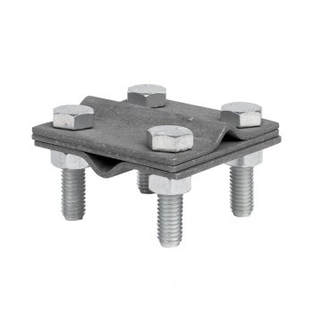 Фотография товара 'EKF Зажим крестовидный прут-прут (3 пластины 57x57мм) Ni PROxima lp-55758-ni'