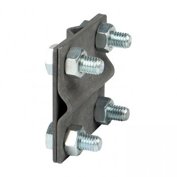 Фотография товара 'EKF Зажим крестовидный прут-прут (пластина 57x57мм) Ni PROxima lp-g3109-ni'