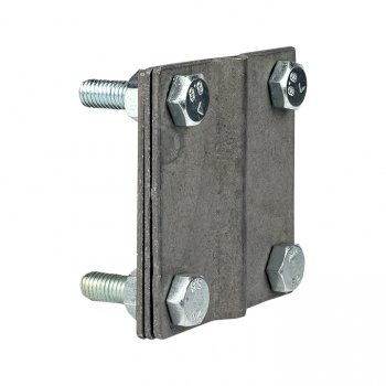 Фотография товара 'EKF Зажим полоса 40 - прут 10 (3 пластины 70x70мм) Cu PROxima lp-g3101-cu'