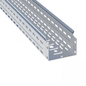 Фотография товара 'EKF Лоток перфорированный металлический 100х150х3000-0,7мм (24 м) L10015001'