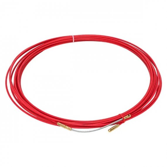 Фотография товара 'EKF ft-fg-15 Протяжка кабельная стеклопруток 3.5 мм со смен. наконеч., 15 м'