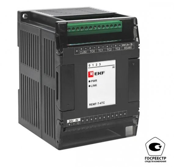 Фотография товара 'EKF REMF-T-4TC-V Модуль ввода термопар REMF 4 PRO-Logic'
