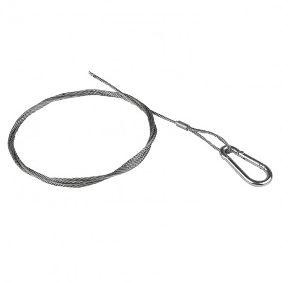 Фотография товара 'EKF trk-7 Трос стальной с карабином 7 м (2 мм)'