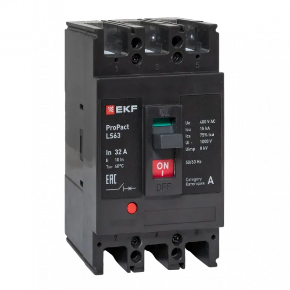 Фотография товара 'EKF mccb-63-15-3-32-ls Автоматический выключатель LS63 15кА 3P 32А'