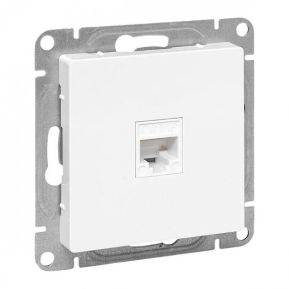 Фотография товара 'EKF UP1-SOW-RJ45-5 Механизм розетки RJ45 (cat5), белый Эпика'