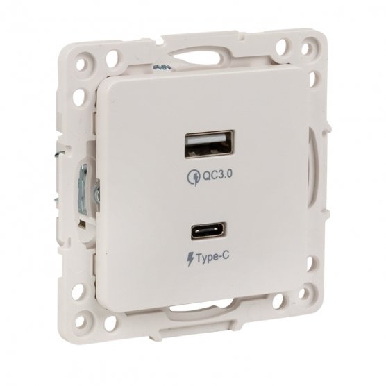 Фотография товара 'EKF EYR-2USB-type-C Стокгольм Механизм Розетки с 2USB PROxima'