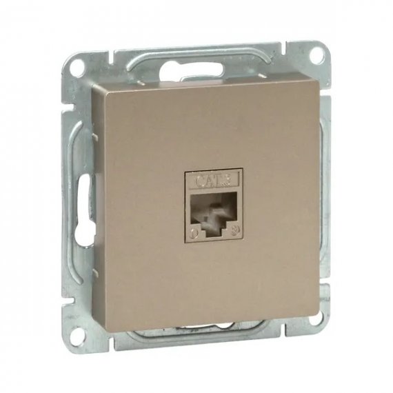 Фотография товара 'EKF UP1-SOC-RJ11 Механизм розетки RJ11, шампань Эпика'