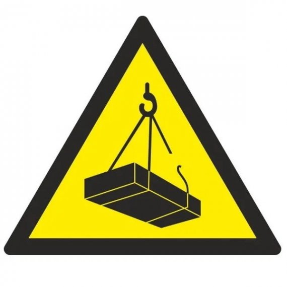 Фотография товара 'EKF pn-w-06 Знак пластик W06 "Опасно. Возможно падение груза" (200x200x200)'
