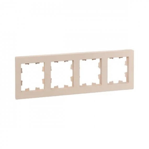 Фотография товара 'EKF UP1-FPI-04 4 - местная рамка, кремовая, пластик Эпика'