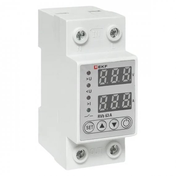 Фотография товара 'EKF rvb-m63a Реле напряжения и тока с дисп. RVb 63A'