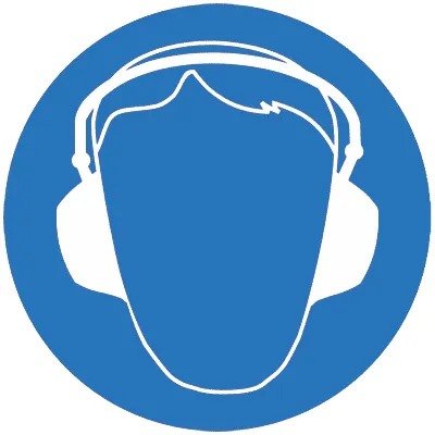 Фотография товара 'EKF pn-m-03 Знак пластик М03 "Работать в защитных наушниках" (200x200)'