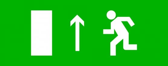 Фотография товара 'EKF pkal-02-05 Пиктограмма "Направление прямо" 240х95мм'