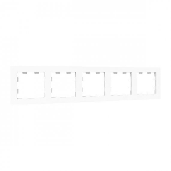 Фотография товара 'EKF UP1-FPW-05 5 - местная рамка, белая, пластик Эпика'