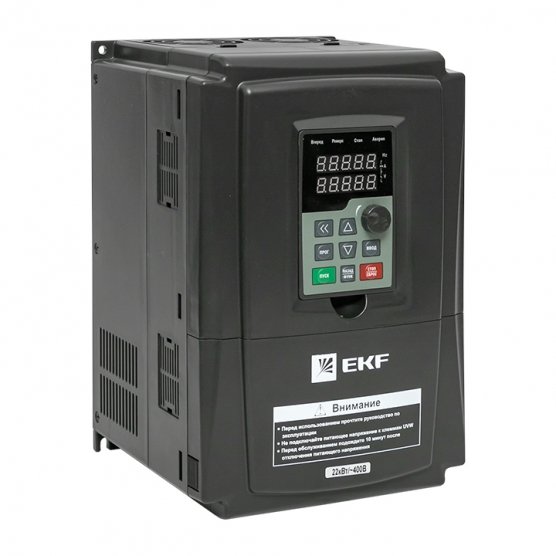 Фотография товара 'EKF VT100-022-3B Преобразователь частоты 22/30кВт 3х400В с торм. модулем'