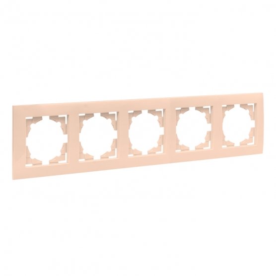 Фотография товара 'EKF EWM-G-305-20 Валенсия рамка 5-местная кремовая'