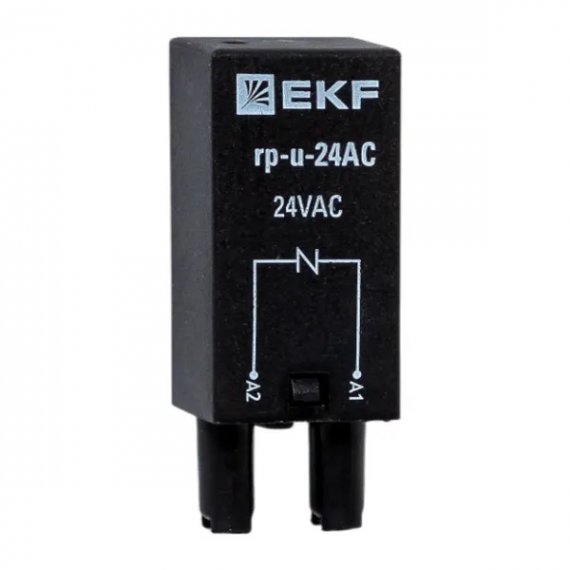 Фотография товара 'EKF rp-u-24AC Модуль защитный c варистором 24В AC для промежуточных реле RP AVERES'