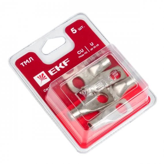 Фотография товара 'EKF jg-16-8-6-n Наконечник силовой медный луженый'