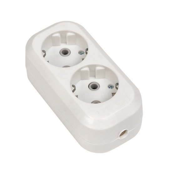 Фотография товара 'EKF AKB16-2 Колодка 2 гн. 16А 3,5кВт с/з Эксперт PROxima'