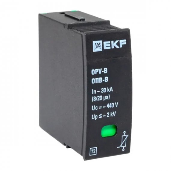 Фотография товара 'EKF opv-b-module Сменный модуль к ОПВ-B In-30кА 440В с сигнализацией'