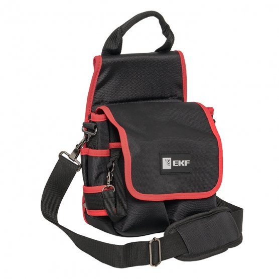 Фотография товара 'EKF C-14 Сумка монтажника поясная с крышкой и ремнем'