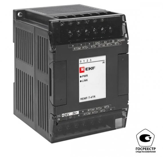 Фотография товара 'EKF REMF-T-4TR-V Модуль ввода термосопротивлений REMF 4 PRO-Logic'