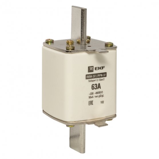 Фотография товара 'EKF fus-37/400/63 Плавкая вставка ППН-37 400/63А габарит 2'