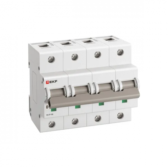 Фотография товара 'EKF mcb47125-4-50D Автоматический выключатель ВА 47-125 4P 50А (D) 15кА'