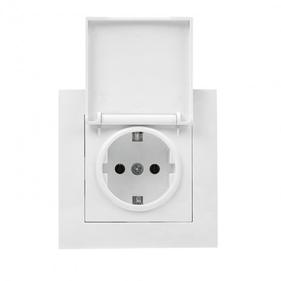 Фотография товара 'EKF EWV10-124-10 Валенсия розетка 1-местная с/з 16А'