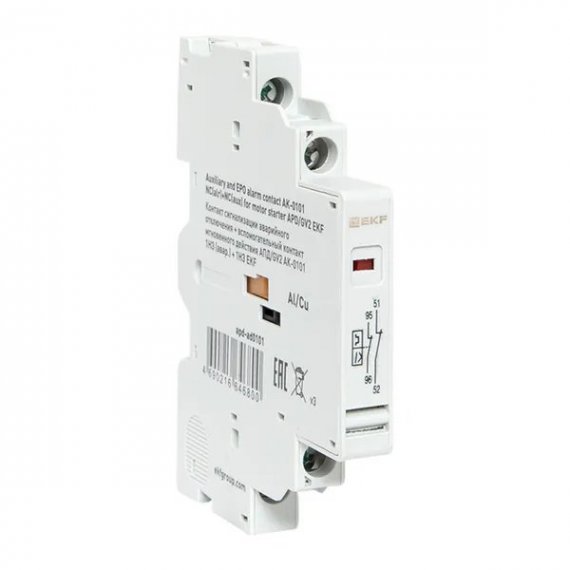 Фотография товара 'EKF apd-ad0101 Контакт сигнализации аварийного отключения АПД/GV2 АК-0101 1НЗ'