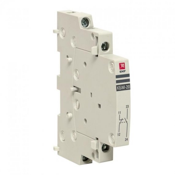 Фотография товара 'EKF km-cs-20 Контакт боковой дополнительный КБМ-20 2NO для КМ'