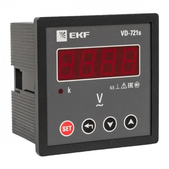 Фотография товара 'EKF VD-721s Вольтметр цифровой на панель 72x72 (квадратный вырез)'