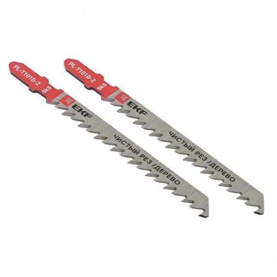 Фотография товара 'EKF pl-t101d-2 Пилки для электролобзика T101D (чистовой рез по дереву)(SK5)'