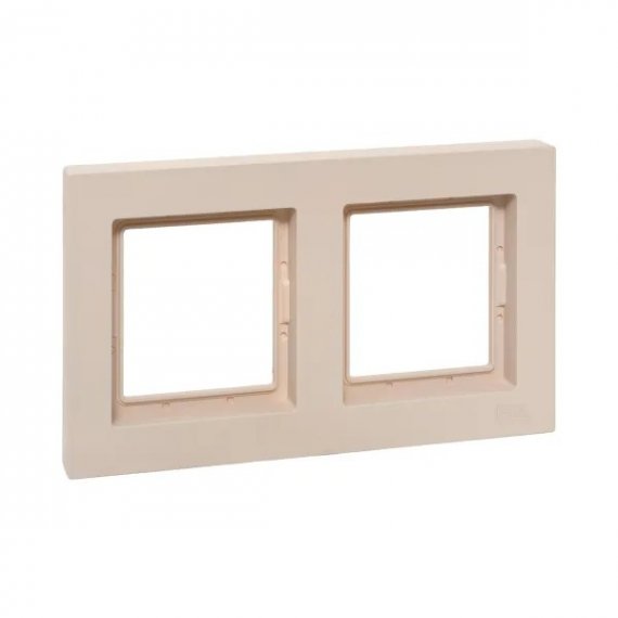 Фотография товара 'EKF UP1-FPI-02-44 2 - местная рамка, IP44, кремовая, пластик Эпика'