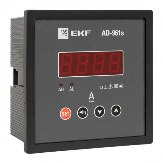 Фотография товара 'EKF AD-961s Амперметр цифровой на панель 96x96 (квадратный вырез) однофазный'