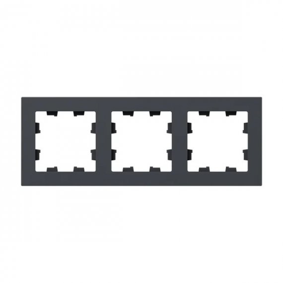 Фотография товара 'EKF UP1-FPG-03 3 - местная рамка, графит, пластик Эпика'