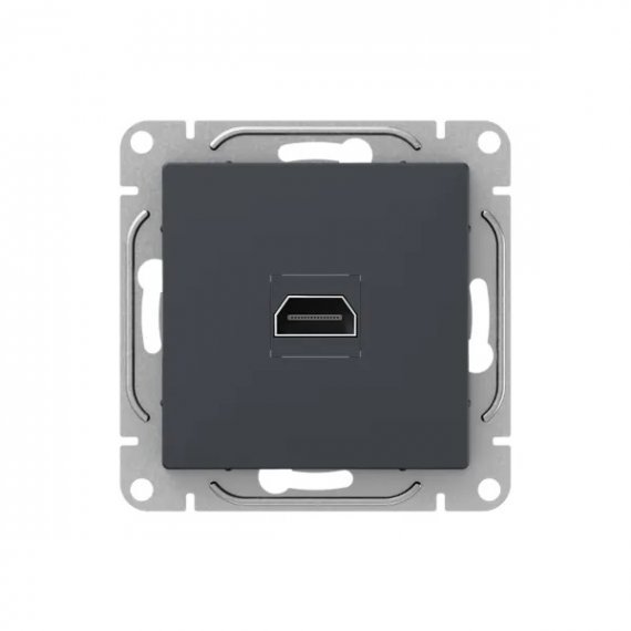 Фотография товара 'EKF UP1-SOG-HDMI Механизм розетки HDMI, графит Эпика'