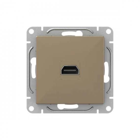 Фотография товара 'EKF UP1-SOC-HDMI Механизм розетки HDMI, шампань Эпика'