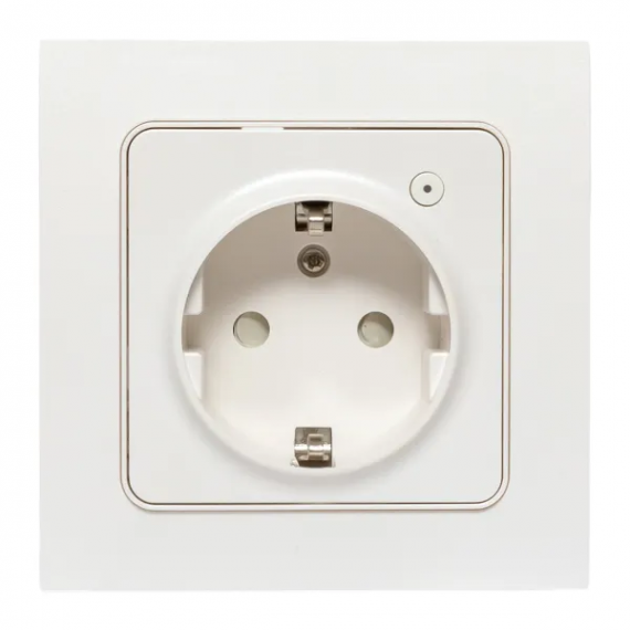 Фотография товара 'EKF RCS-ST16-WD-ZB Умная розетка Стокгольм 1-местная 16А белый Zigbee'