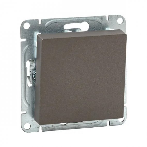 Фотография товара 'EKF UP1-SWM-13 Механизм выключателя, одноклавишный, кнопочный, мокко Эпика'