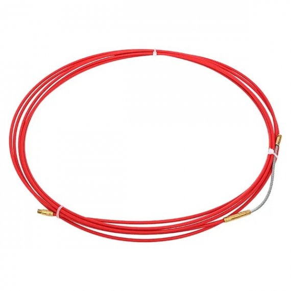 Фотография товара 'EKF ft-fg-5 Протяжка кабельная стеклопруток 3.5 мм со смен. наконеч., 5 м'