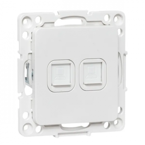Фотография товара 'EKF EYK02-035-10 Стокгольм Механизм розетки RJ-45 2-местной'
