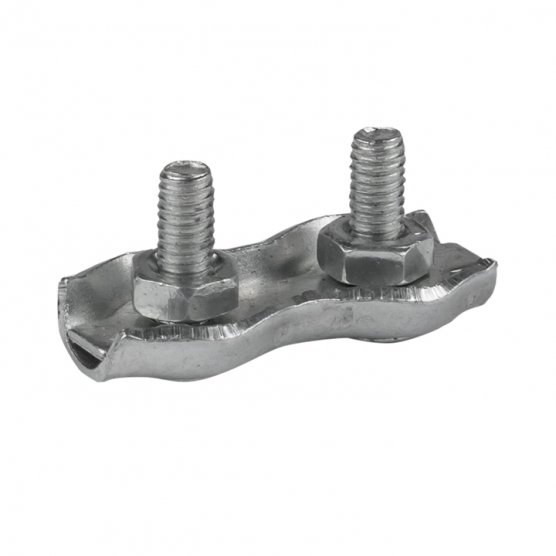 Фотография товара 'EKF zdtd-2 Зажим для троса двойной Duplex (2 мм)'