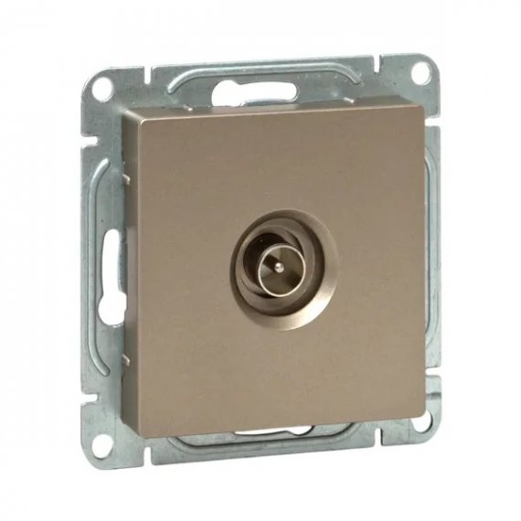 Фотография товара 'EKF UP1-SOC-TV-1 Механизм розетки TV, одиночная, шампань Эпика'