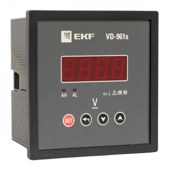 Фотография товара 'EKF VD-961s Вольтметр цифровой на панель 96x96 (квадратный вырез)'