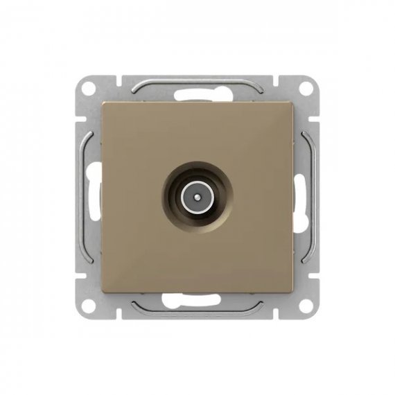 Фотография товара 'EKF UP1-SOC-TV-2 Механизм розетки TV, проходная, шампань Эпика'