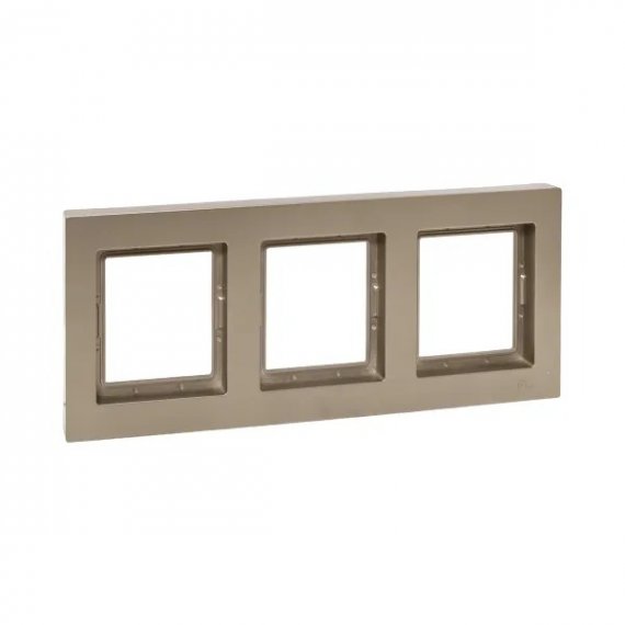 Фотография товара 'EKF UP1-FPC-03-44 3 - местная рамка, IP44, шампань, пластик Эпика'