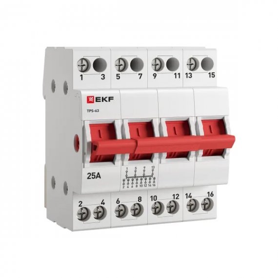 Фотография товара 'EKF TPS425 Трехпозиционный переключатель ТПС-63 4P 25А PROXIMA'
