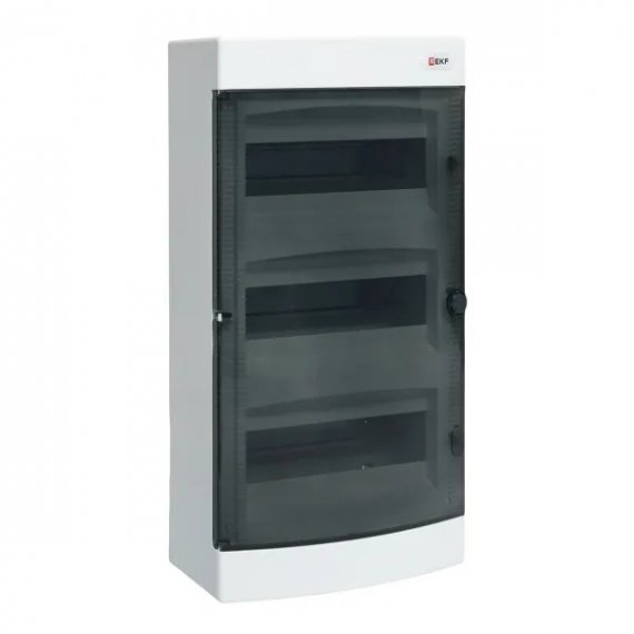 Фотография товара 'EKF ux-3x12-n Щит распределительный навесной "Unix" прозрачная дверь 3x12 модулей IP41'