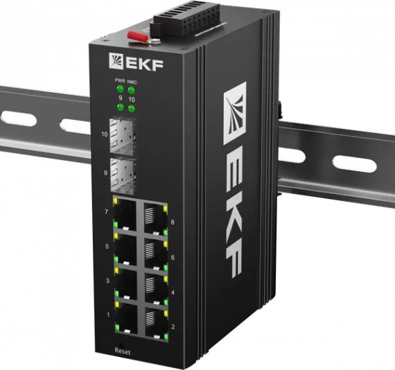 Фотография товара 'EKF TSX-ML2-2GX/SFP-8GTP Промышленный управляемый коммутатор уровня L2 ML2-2GX/SFP-8GTP'
