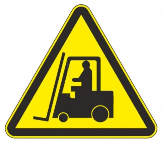 Фотография товара 'EKF pn-w-07 Знак пластик W07 "Внимание. Автопогрузчик" (200x200x200)'